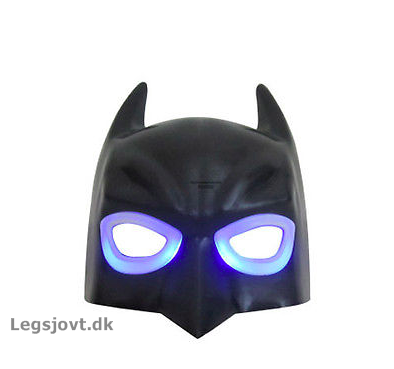 Superhelt maske - batman maske med lys